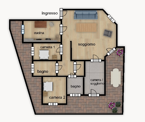 Appartamento in condominio di 4 locali MILANO  di 142 mq