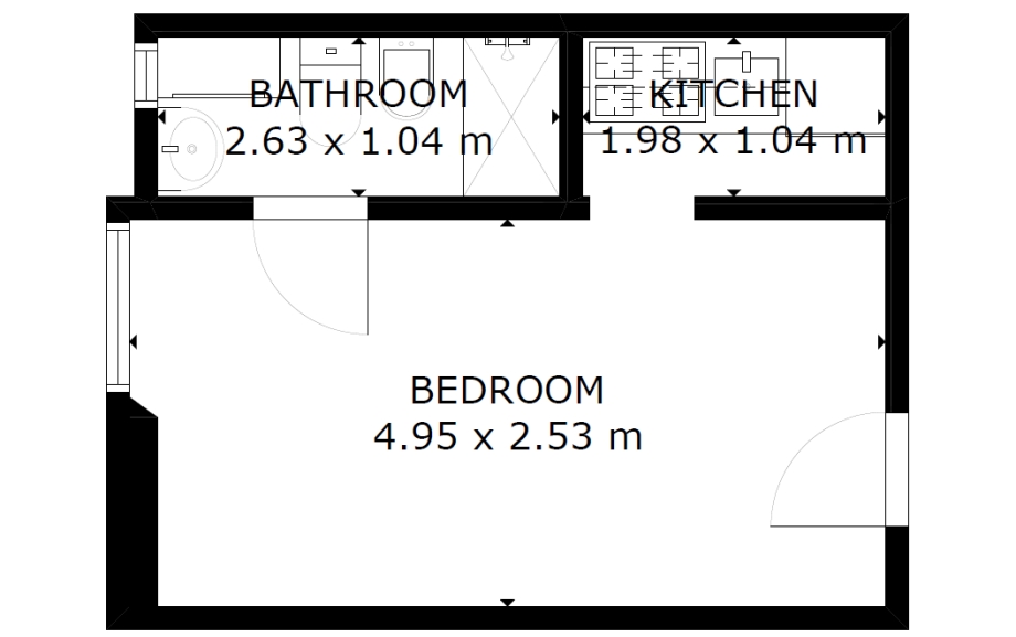 Appartamento in condominio di 1 locale MILANO CITTÀ STUDI di 20 mq