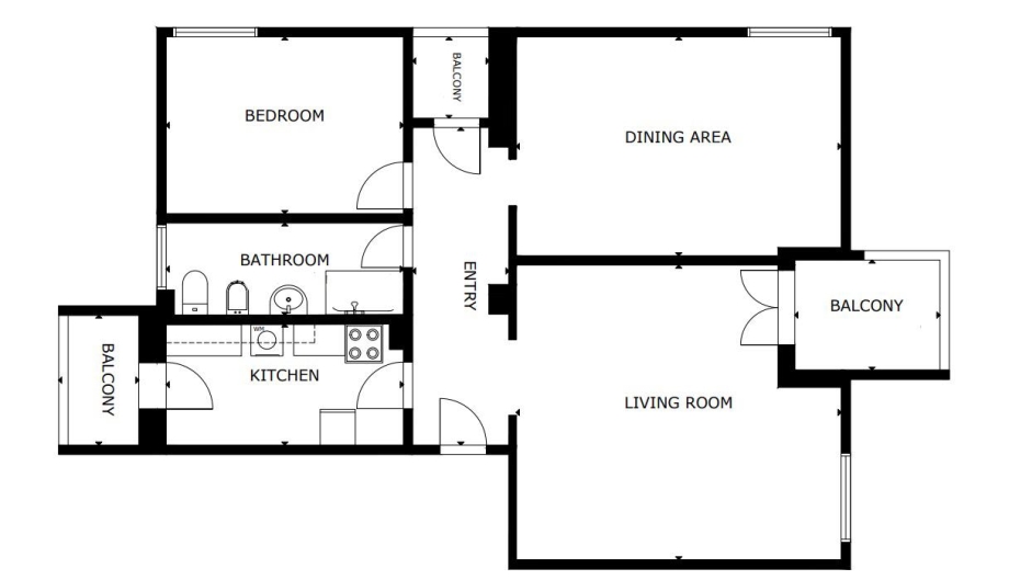 Appartamento in palazzina di 3 locali MILANO di 95 mq