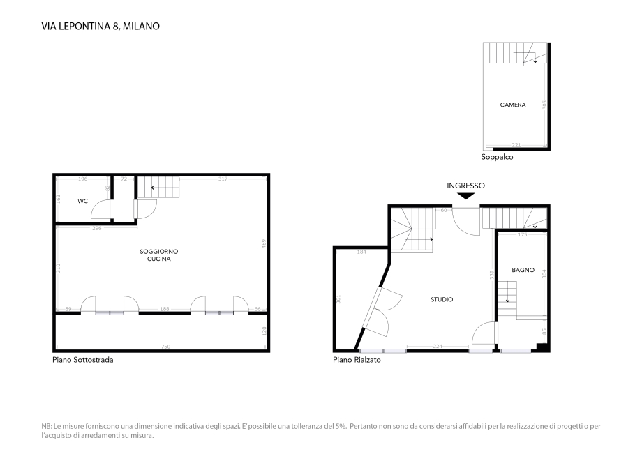 Loft di 3 locali MILANO di 100 mq