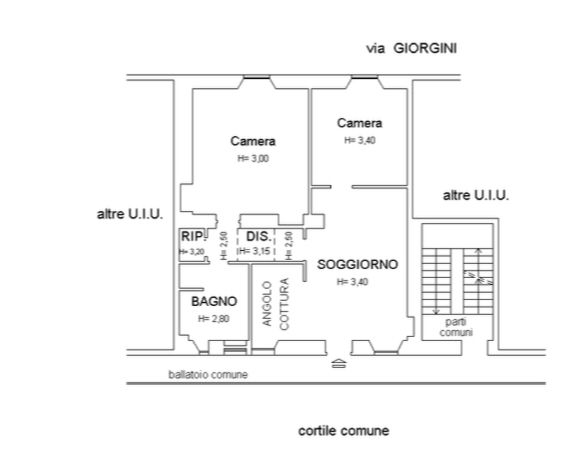 Casa di ringhiera di 3 locali MILANO di 102 mq