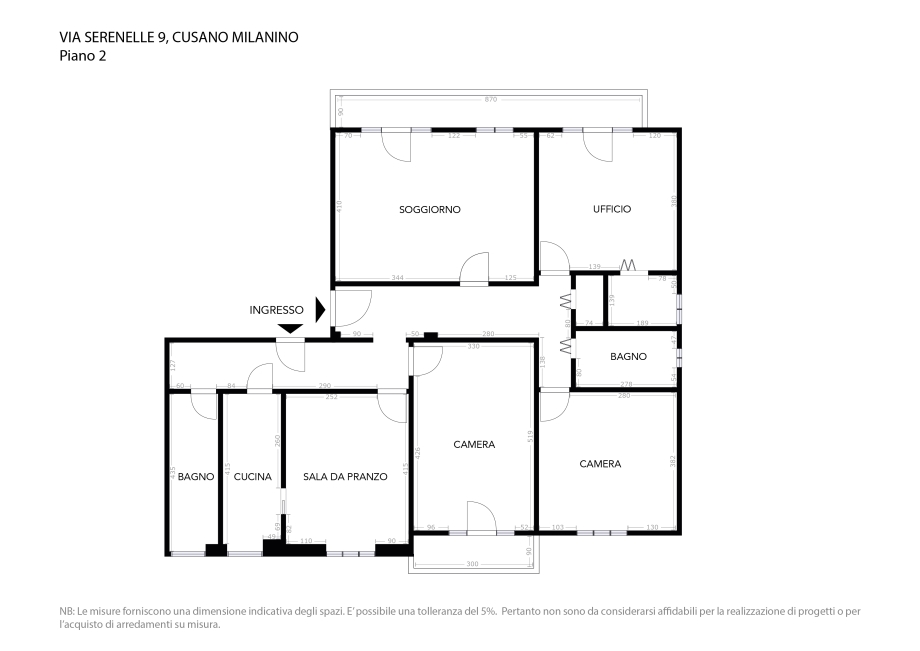 Appartamento in condominio di 5 locali CUSANO MILANINO di 155 mq