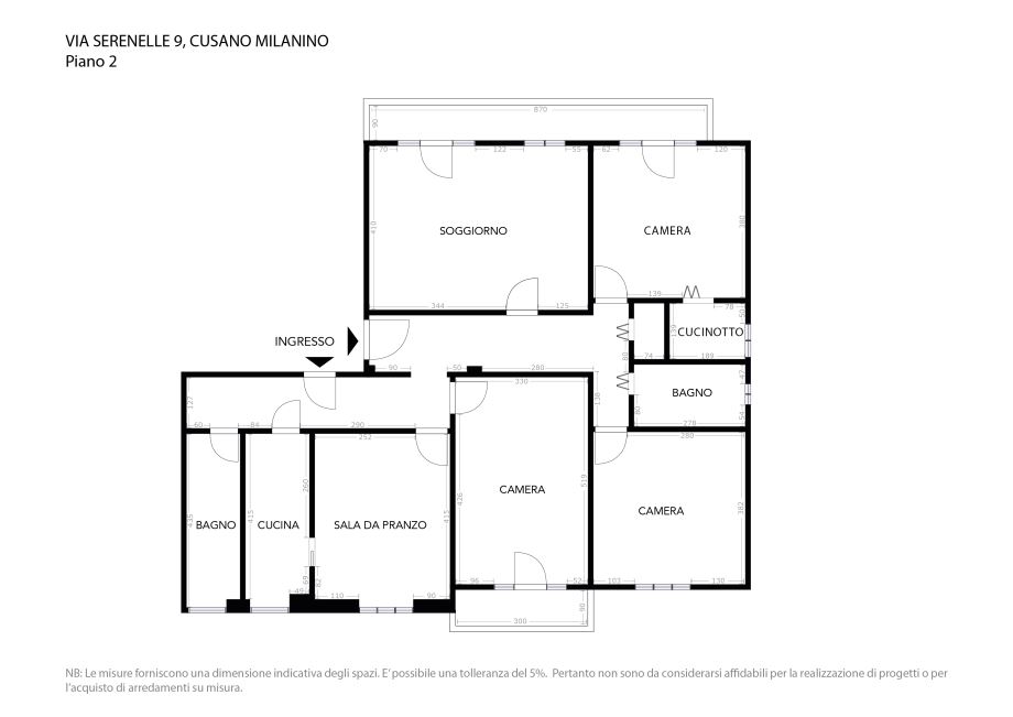 Appartamento in condominio di 5 locali 