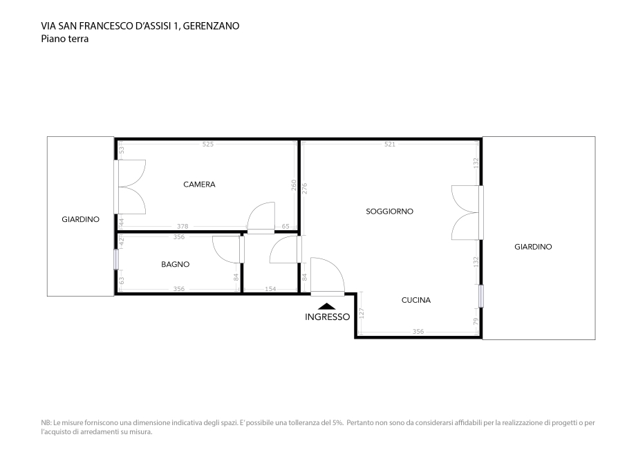 Appartamento in palazzina di 2 locali GERENZANO di 70 mq