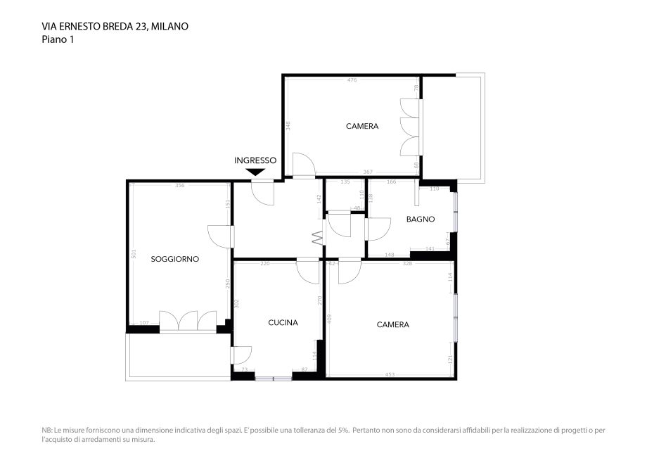 Appartamento in condominio di 3 locali MILANO  di 110 mq