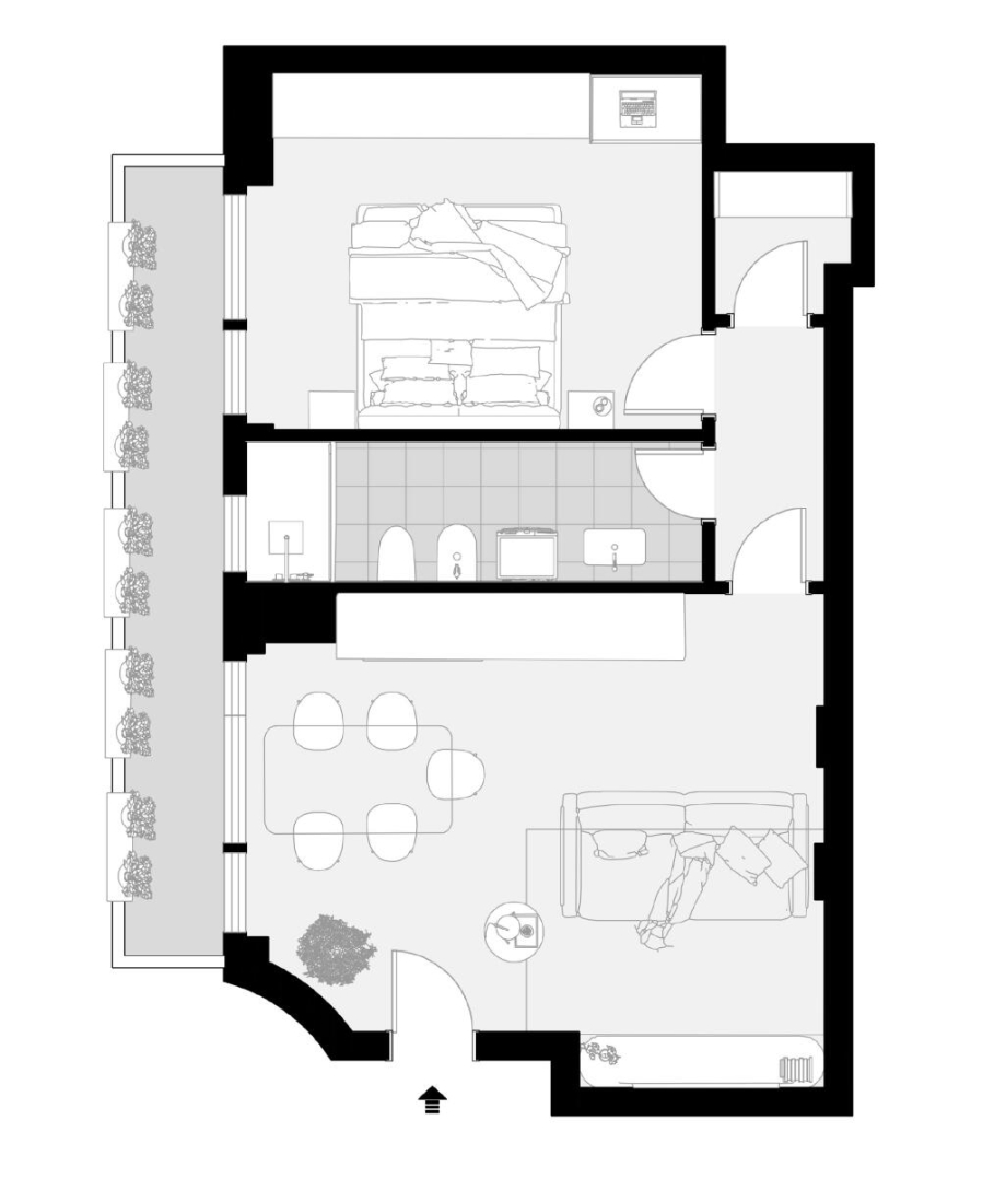 Appartamento in condominio di 2 locali 