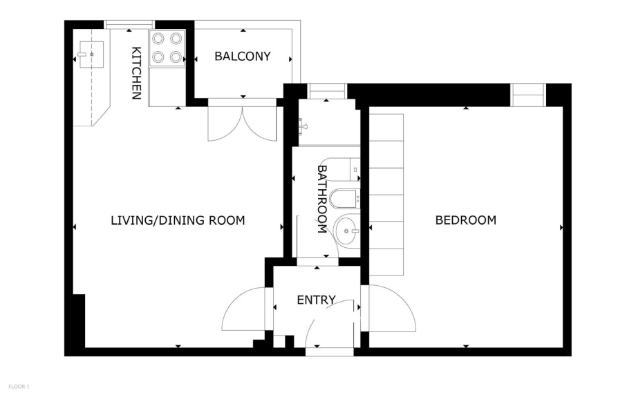 Appartamento in palazzina di 2 locali 