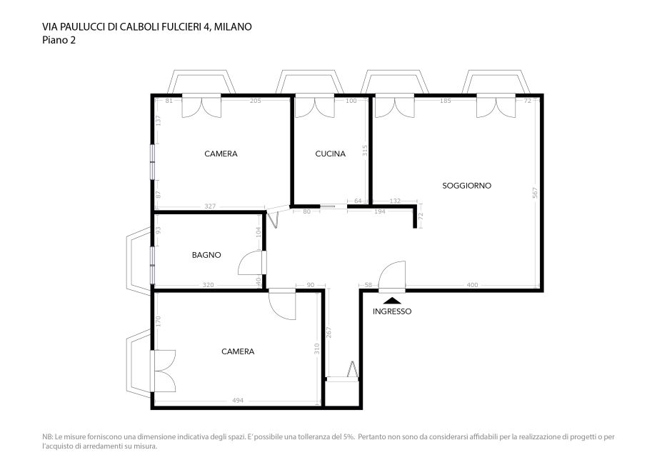 Appartamento in condominio di 3 locali 