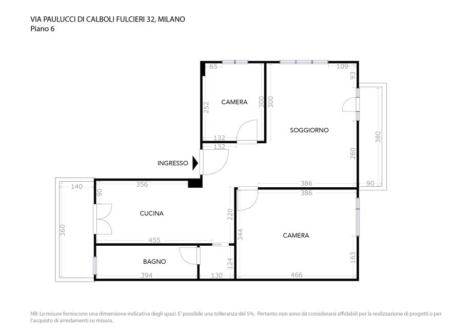 Appartamento in condominio di 3 locali 