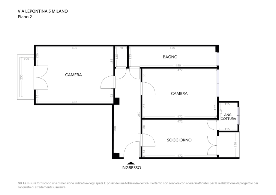 Appartamento in condominio di 3 locali 