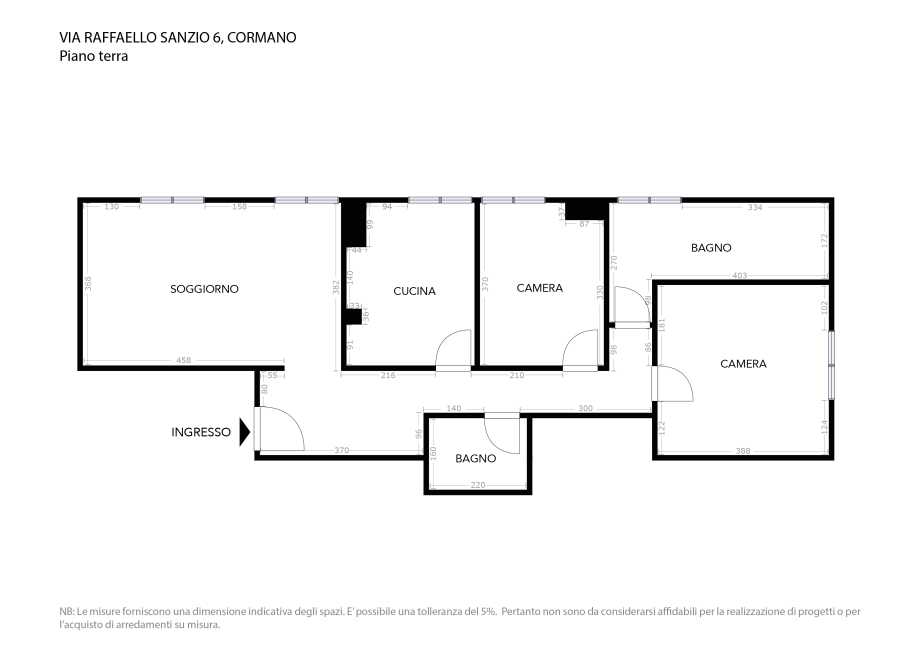 Appartamento in palazzina di 3 locali 