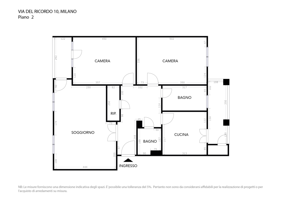 Appartamento in condominio di 3 locali 